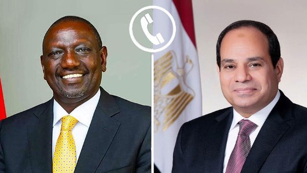 اتصال هاتفي بين الرئيس المصري وويليام روتو لتعزيز العلاقات ومناقشة السودان ومياه النيل