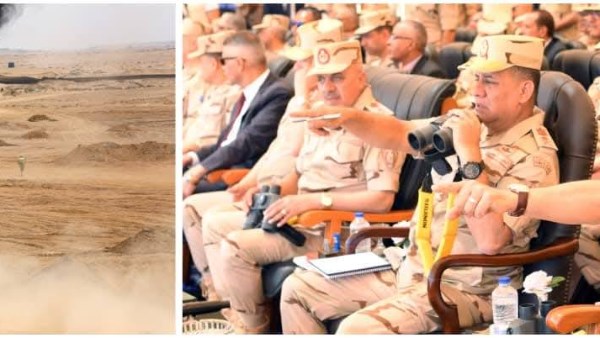 الفريق أشرف سالم زاهر يشهد المرحلة الرئيسية للمشروع التكتيكي "بدر 2026" بالذخيرة الحية 