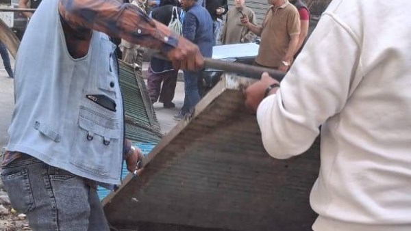 جانب من الإشغالات