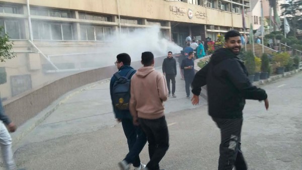 حريق معهد الكبد بالمنوفية 