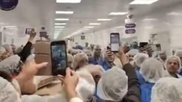 جانب من إضراب العمال 