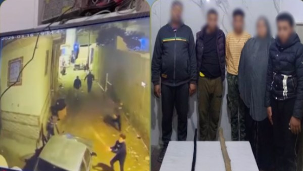 ضبط 4 أشخاص وسيدة