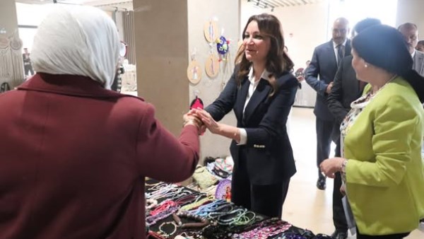 جانب من افتتاح المعرض اليوم