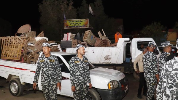 رفع 255 حالة إشغال متنوعة بنطاق حى جنوب بمدينة أسوان 