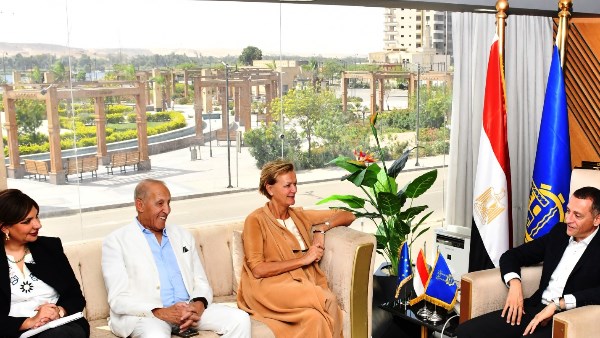 محافظ أسوان يستقبل وفد الإتحاد الأوروبى 