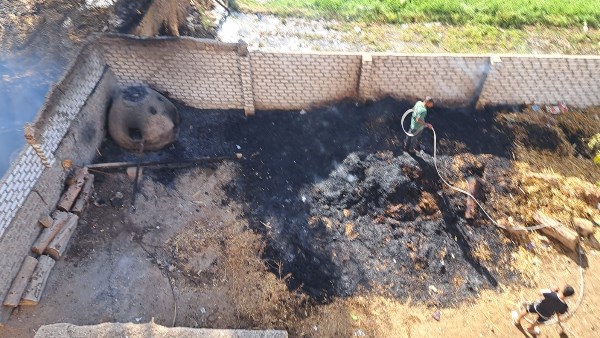 حريق يلتهم 5 منازل بقنا