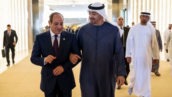 الرئيس السيسي وبن زايد