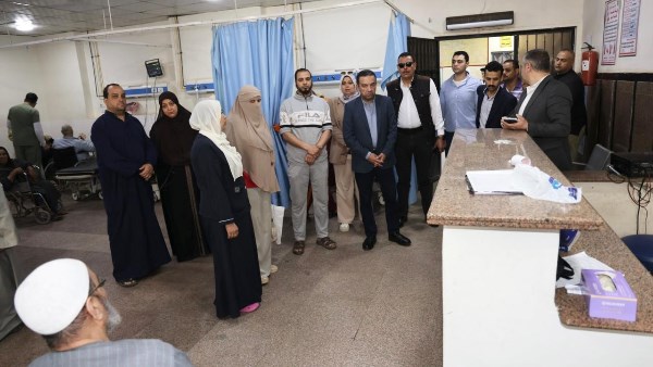 محافظ المنوفية بزيارة مفاجئة لمستشفى قويسنا