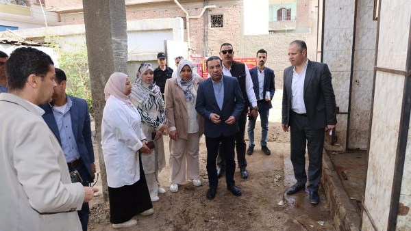 جولة لمحافظ المنوفية بمجازر قويسنا