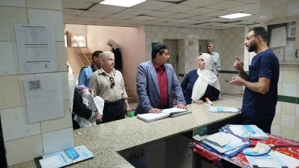 جولة رئيس مجلس مدينة السادات بمستشفي السادات