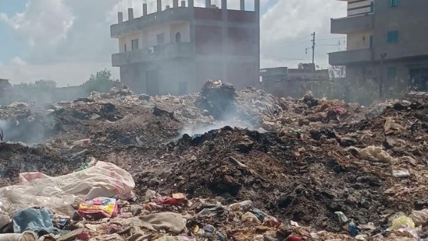 حريق قمامة بدمنهور 