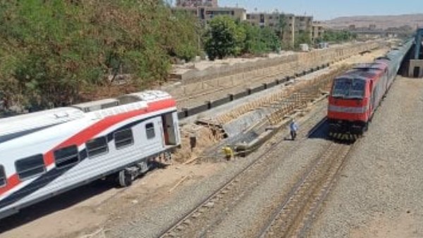  اصطدام قطار برجل ستينى بالاسماعلية 