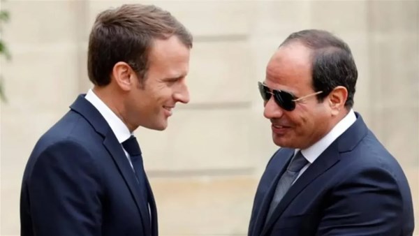 الرئيس السيسي والرئيس "إيمانويل ماكرون"