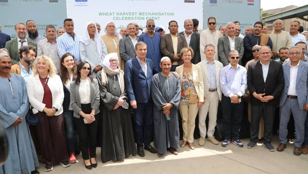 خلال احتفالية ميكنة حصاد القمح بمحافظة البحيرة