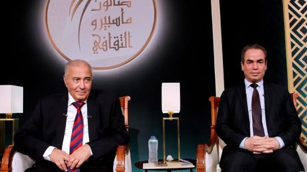 أحمد المسلماني وفاروق جويدة في صالون ماسيرو الثقافي 