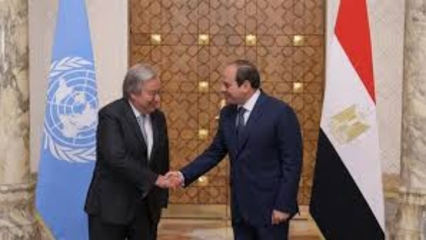 السيسي يلتقي جوتيريش في نيروبي.. بحث تطورات غزة والسودان ودعم جهود الأمم المتحدة