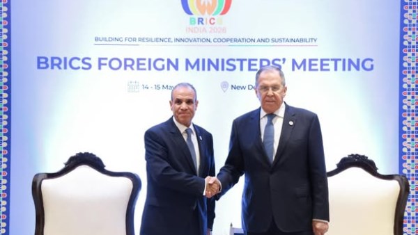 وزير الخارجية المصري يلتقي نظيره الروسي على هامش اجتماع البريكس لبحث تعزيز التعاون والتطورات الإقليمية