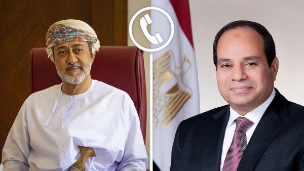السيسي يتلقى اتصالًا من سلطان عُمان لتهنئته بعيد الأضحى ويؤكدان تعزيز التعاون بين البلدين