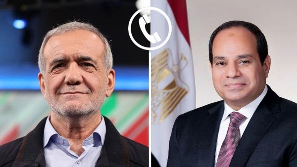 اتصال هاتفي بين الرئيس السيسي والرئيس الإيراني لبحث مفاوضات أمريكا وإيران ودعم المسار الدبلوماسي 