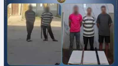 المتهمين والعصى الخشبية