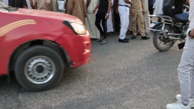 حادث اصطدام سيارة ميكروباص 