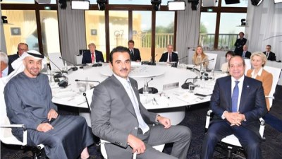الرئيس السيسي يشارك في جلسة الخروج من الأزمات وضمان الاستقرار بالشرق الأوسط