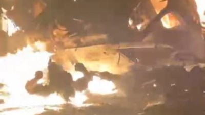مصرع 3 أشخاص تفحمًا في حادث انقلاب سيارة نقل على طريق شرم الشيخ نفق الشهيد أحمد حمدي
