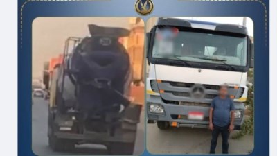 السائق وجانب من فيديو السيارة النقل