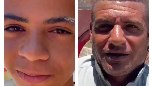 صورة الاب ونجله في كفر الدوار 