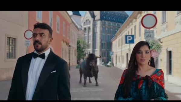 الفنان أحمد العوضي والفنانة مي عمر.