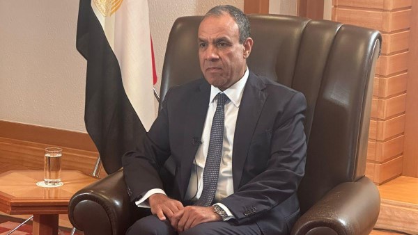 الدكتور بدر عبد العاطي - وزير الخارجية خلال اللقاء الاعلامي مع قناة NHK اليابانية