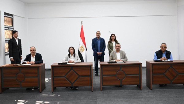 جانب من توقيع بتوقيع مذكرة تفاهم لتوثيق وإدارة التراث بمدينة رشيد