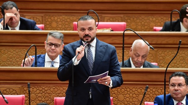 النائب محمد الجارحى خلال كلمته فى الجلسة العامة لمجلس النواب 