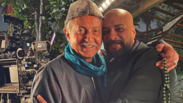 حاتم صلاح مع الراحل عبدالعزيز مخيون من كواليس "إفراج" 