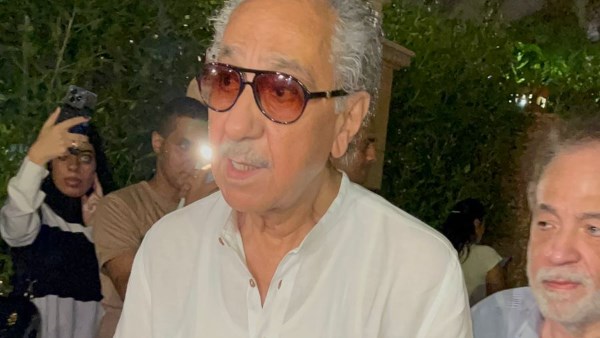 محمد فوزي ومحمد أبو داوود في عزاء محمد مرزبان