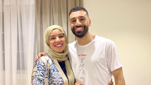 محمد صلاح وشقيقته
