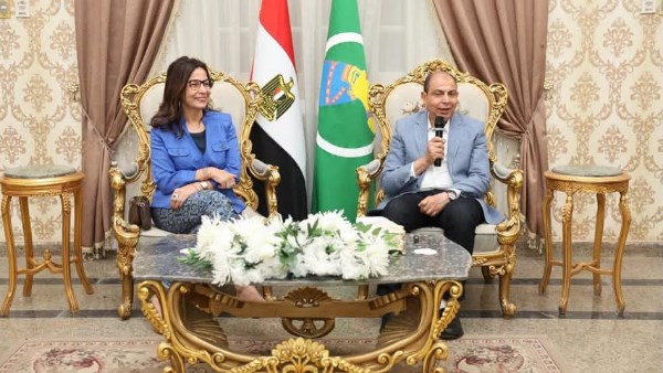 محافظ المنيا ووزيرة الثقافة