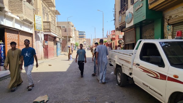 حملة رفع إشغالات في دشنا بقنا 