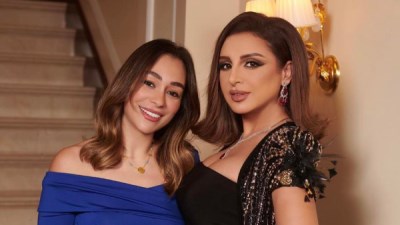 الفنانة أنغام وراندا رياض مديرة أعمالها