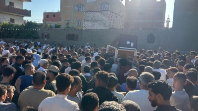 وصول جثماني هشام القندولي وصالح إسماعيل إلى الفيوم ودفنهما