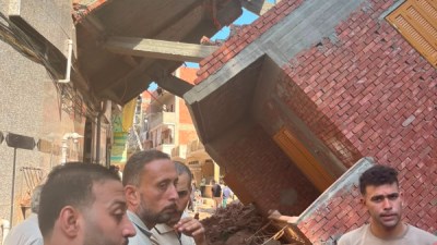 جزء من الحادث والانهيار 