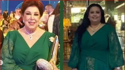 أميرة مختار ووالدتها الفنانة الراحلة رجاء الجداوي 