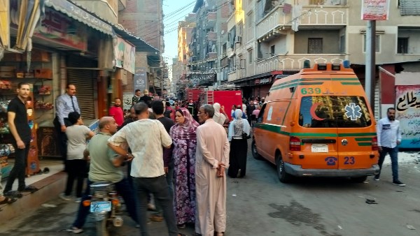 حريق مطعم بالمحمودية 