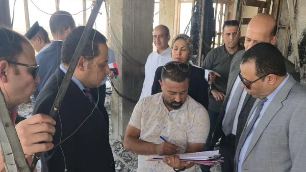 النيابة الإدارية تحقق في حريق عقار مكوَّن من 14 طابقًا بسوهاج