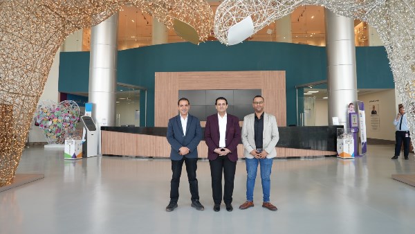 النائب أحمد سمير زكريا عضو مجلس الشيوخ في مستشفى الناس الخيري