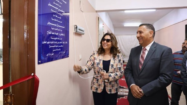 وزيرة التنمية المحلية ومحافظ القليوبية يفتتحان المركز التكنولوجي الجديد بأجهور الكبرى لخدمة المواطنين