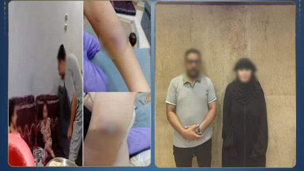 الأب المعتدي على ابنائه في حلوان