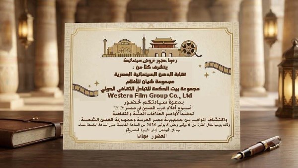 أسبوع أفلام غرب الصين في مصر 2026