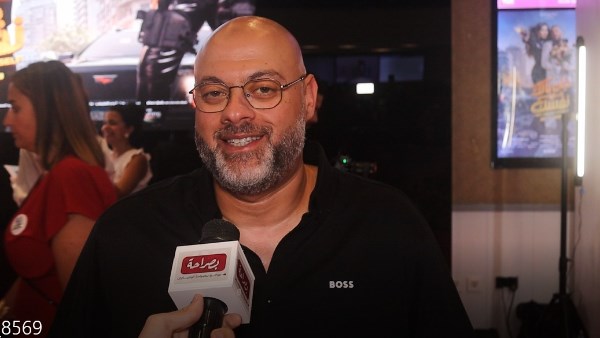معتز التوني داخل العرض الخاص لفيلم “خلي بالك من نفسك"