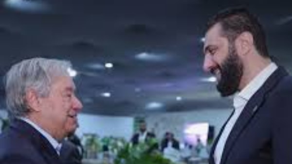 أحمد الشرع يبحث مع أنطونيو جوتيريش دعم إعادة إعمار سوريا وتعزيز التعاون مع الأمم المتحدة 